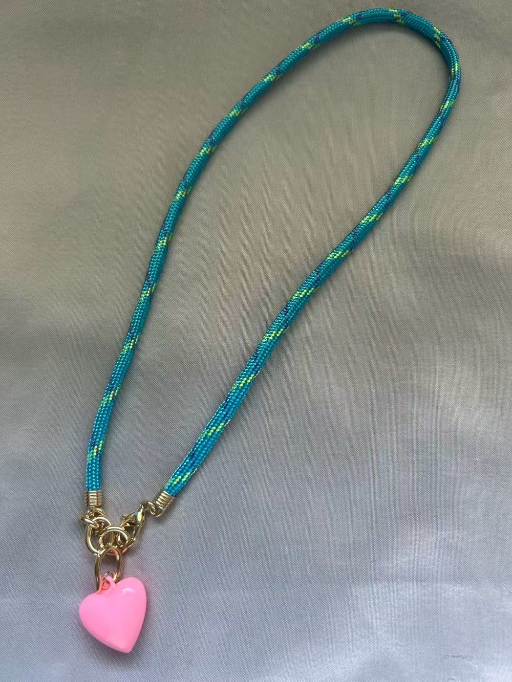NWOT Roxanne Assoulin The Happy Cord Charm Necklace - Picture 2 of 2